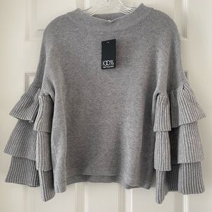 Endless Rose size Medium NWT 100% Bloomingdaes. Grey sweater